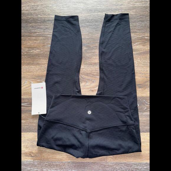lululemon athletica Pants - Lululemon Align High Rise 25” Diamond Black Size 8 NWT